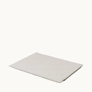 Minimalist Tadazhi duvet pet blanket in light grey organic cotton, washable and durable design from Lumi Pets Sleep collection