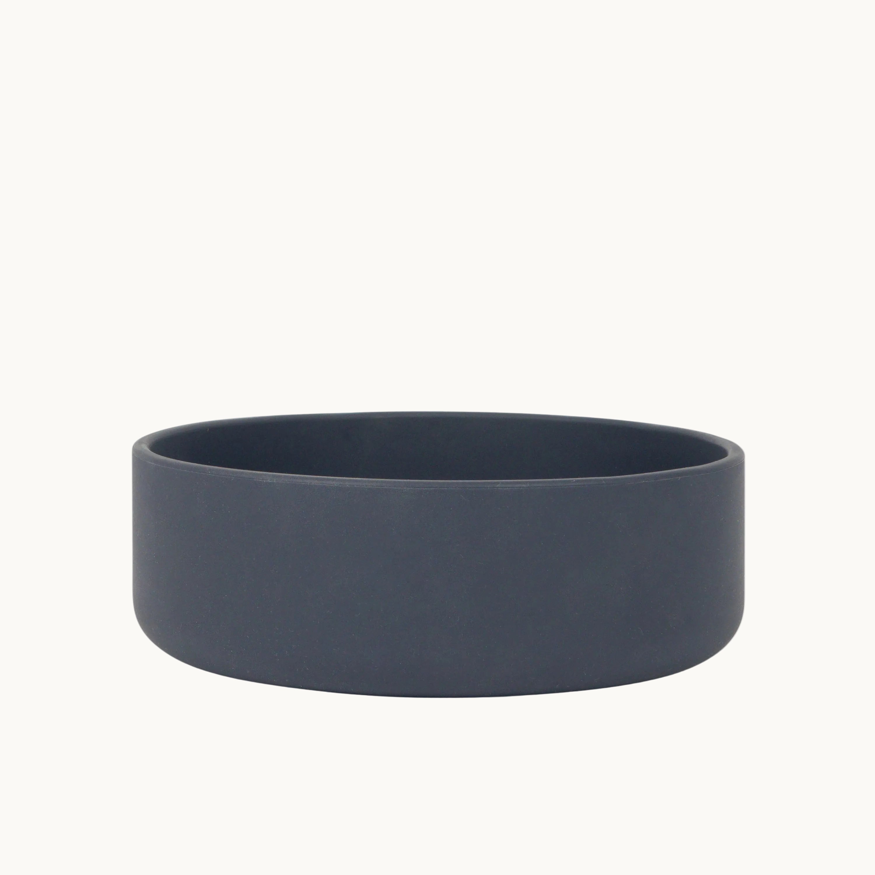 Minimalist dark grey Tadazhi pet food bowl made from food grade silicone, durable and non-slip design from Lumi Pets Eat collection.
