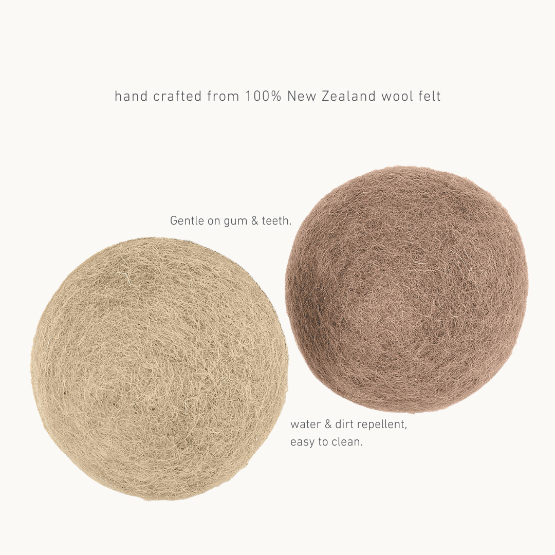 Natural Felt Wool Dog Toy Ball