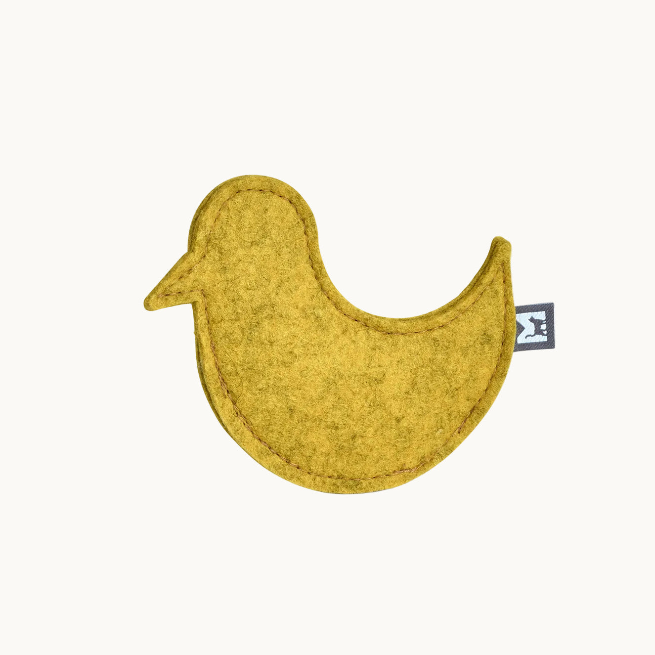 MiaCara bird-shaped catnip toys in yellow color, sustainable design with natural catnip filling