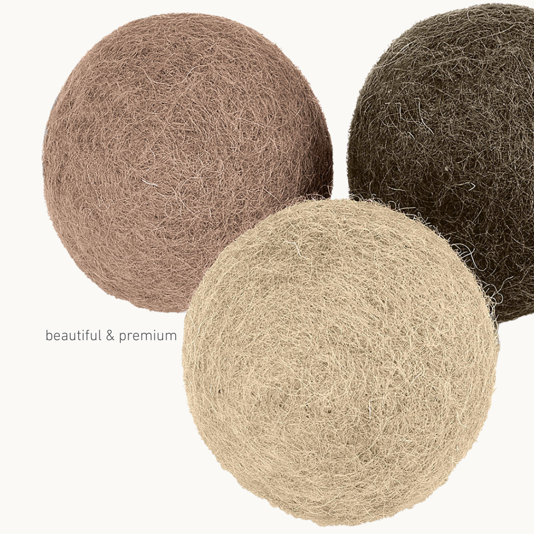 Natural Felt Wool Cat Toy Ball