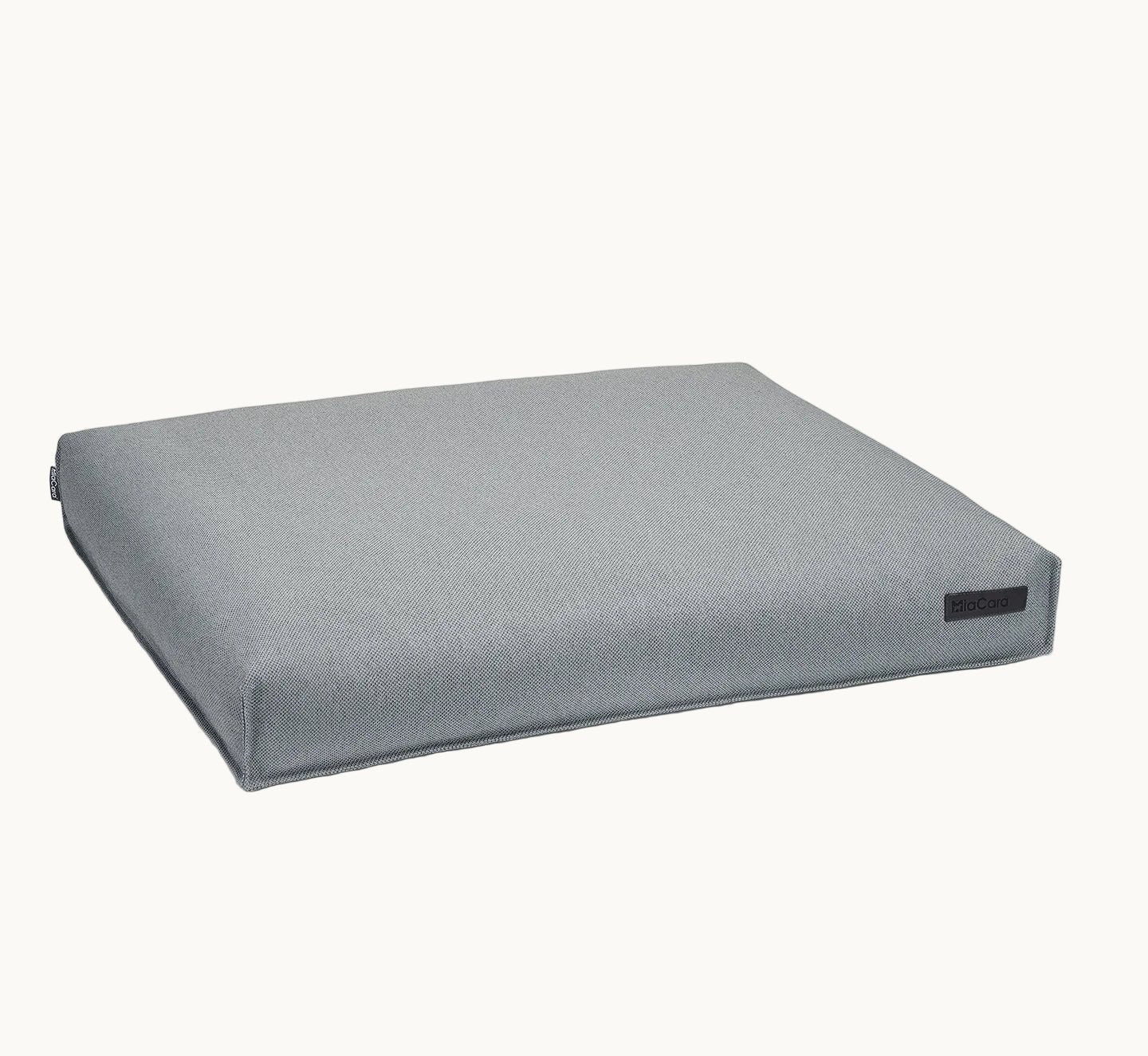 MiaCara Mare dog cushion in grey woven fabric, minimalist rectangular bed designed for comfort and durability