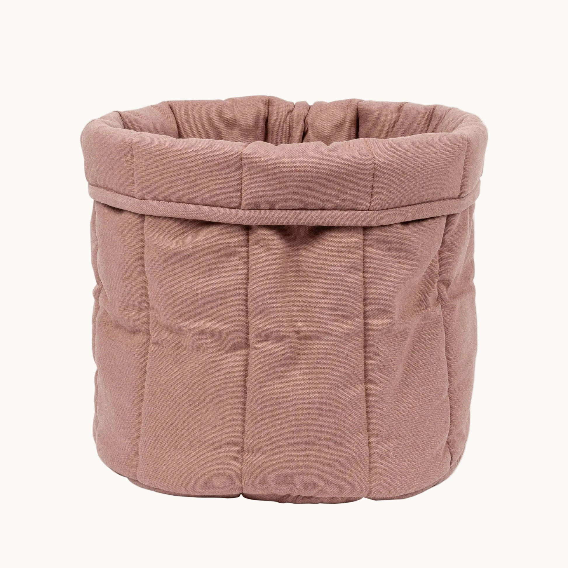 Scandanavian style pet storage basket in pink from Tadazhi available at Lumi Pets Malaysia 