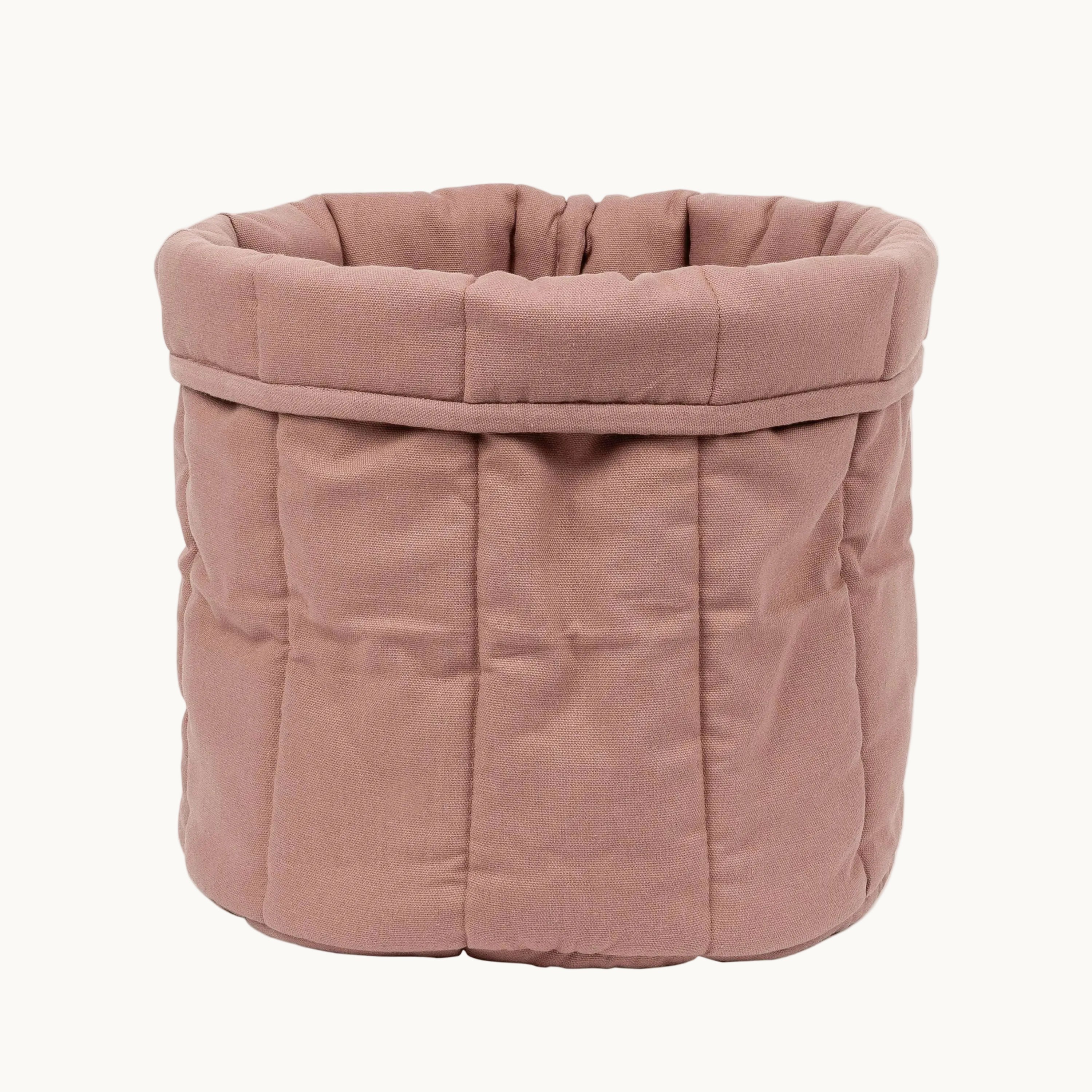 Scandanavian style pet storage basket in pink from Tadazhi available at Lumi Pets Malaysia 