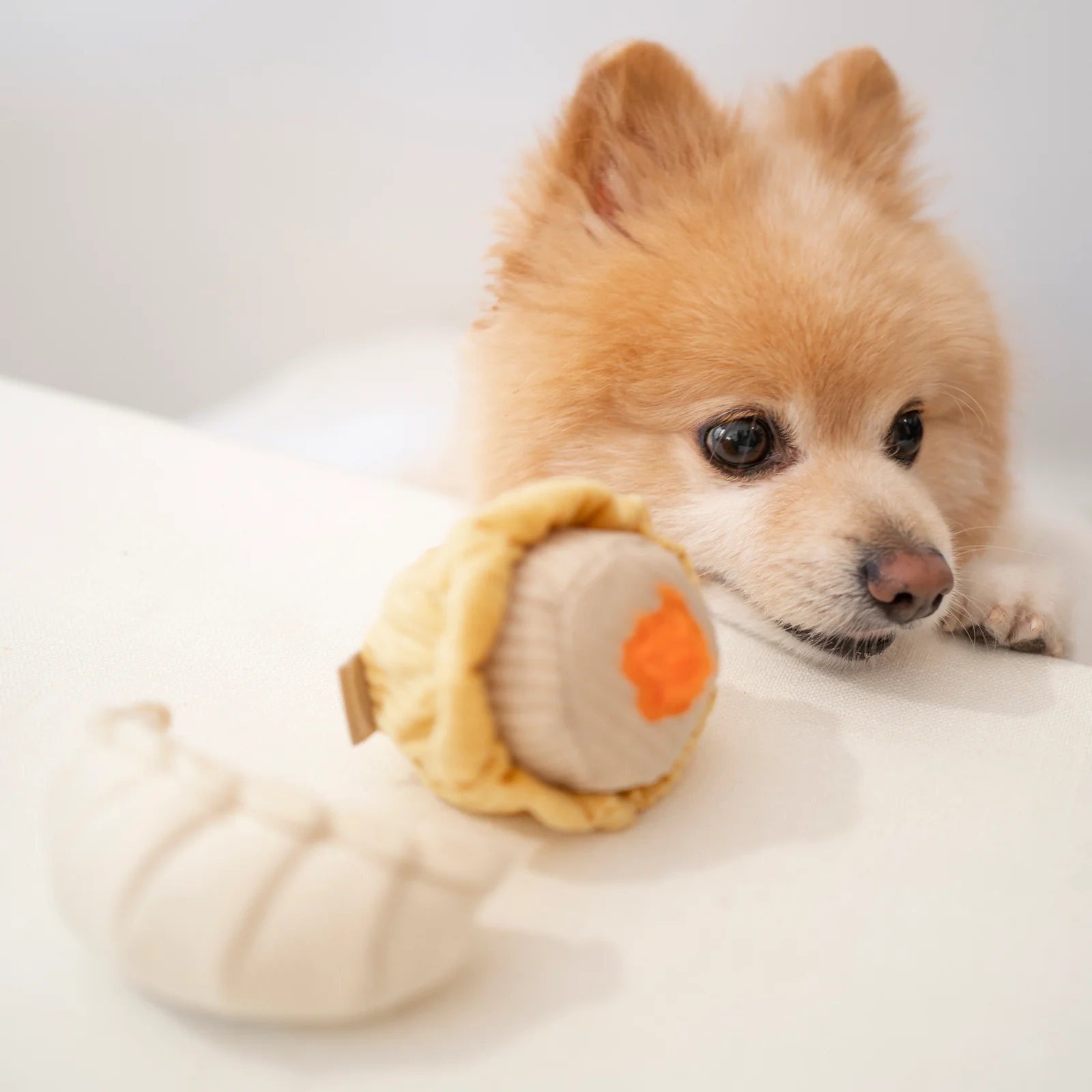 Lambwolf Collective Dimsum Pop plush interactive toy set, dumpling-inspired hide-and-seek play design
